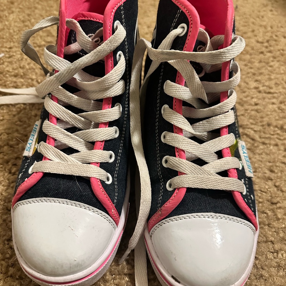 Heelys Navy and Pink Kids High-Top Sneakers